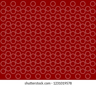 Red polka dots  pattern, colorful background - vector abstract background