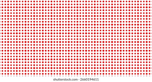 red polka dots pattern, Red dot on white background, design for fabric printing as repeat pattern, pink red circle