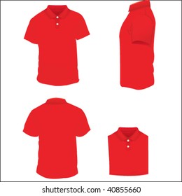 red polo t shirt