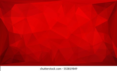 Red Polygon Background