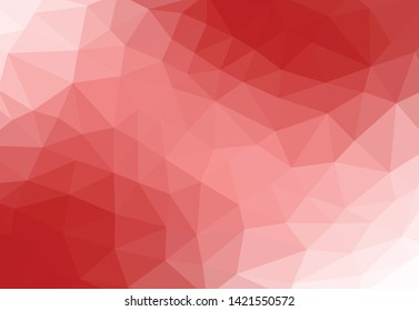 red polygon background illustration design 