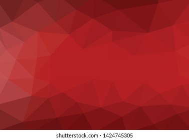 red polygon background illustration design