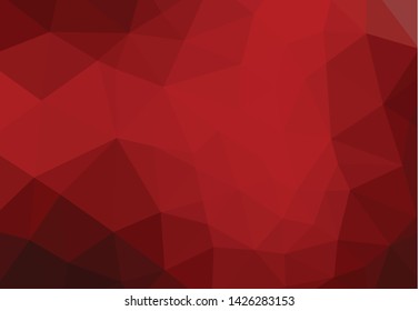 red polygon  background illustration design 