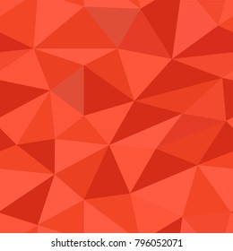 Red polygonal 3d background. Seamless pattern. Vector illustration