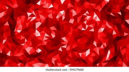 red polygonal abstract background