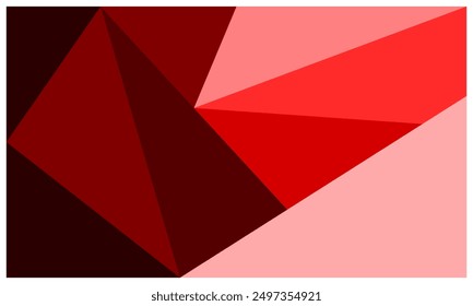 Red polygonal abstract background wallpaper vector graphic design for advertising and presentation