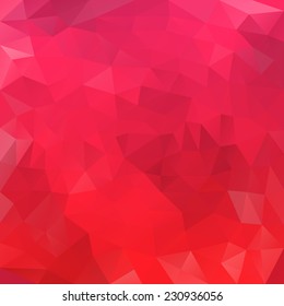 Red polygonal background 