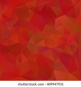 Red polygonal background, consist from triangles. Geometric background with gradient. Triangular design background illustration