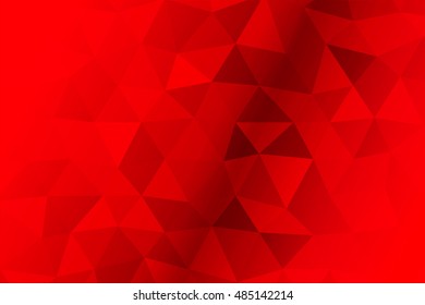 Red polygonal background. triangles. vector illustration. for the design, printing, wallpaper, presentations