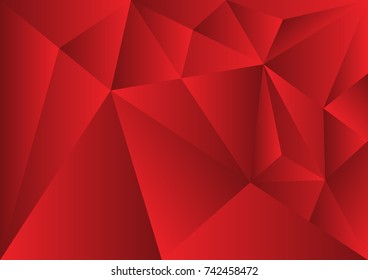 red polygonal background, vector illustration, abstract texture, wallpaper, cover, Business flyer template, book layout, advertisement, print media