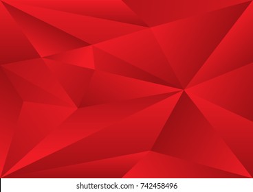 red polygonal background, vector illustration, abstract texture, wallpaper, cover, Business flyer template, book layout, advertisement, print media
