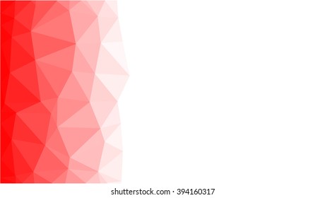 Red polygonal background with white space for business text