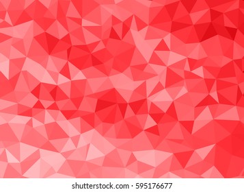 Red Polygonal Background.Vector Triangle Background.