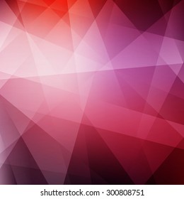 Fondo rojo borroso poligonal. Patrón moderno. Ilustración del vector abstracto. Se puede usar para su sitio web o presentación. 
