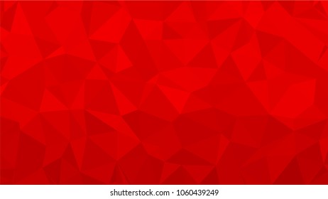 Red polygonal illustration background. Low poly style
