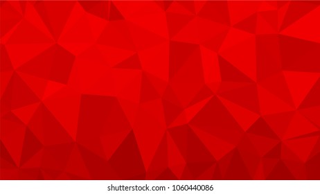 Red polygonal illustration background. Low poly style
