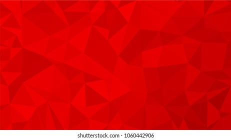Red polygonal illustration background. Low poly style