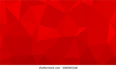 Red polygonal illustration background. Low poly style