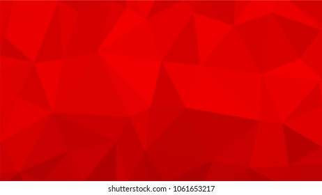 Red polygonal illustration background. Low poly style