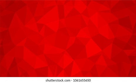 Red polygonal illustration background. Low poly style