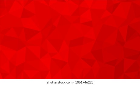 Red polygonal illustration background. Low poly style