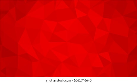 Red polygonal illustration background. Low poly style