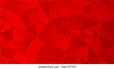 Red polygonal illustration background. Low poly style