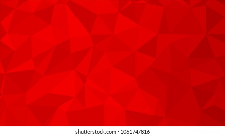 Red polygonal illustration background. Low poly style