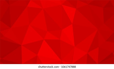 Red polygonal illustration background. Low poly style