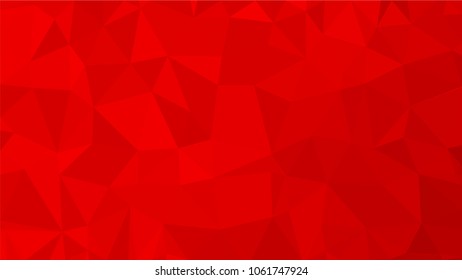 Red polygonal illustration background. Low poly style