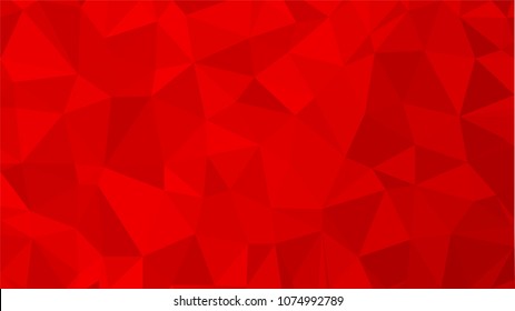 Red polygonal illustration background. Low poly style