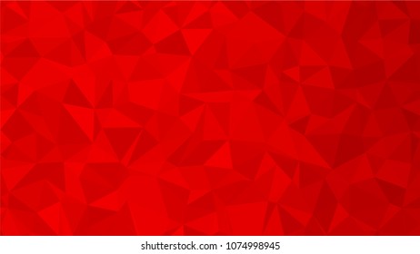 Red polygonal illustration background. Low poly style