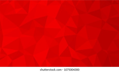 Red polygonal illustration background. Low poly style