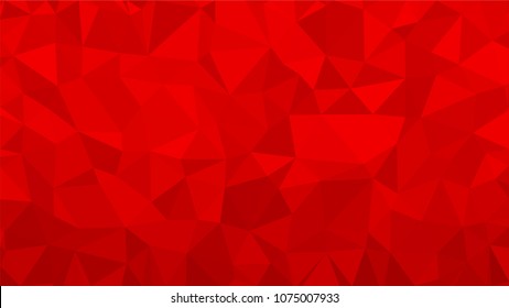 Red polygonal illustration background. Low poly style