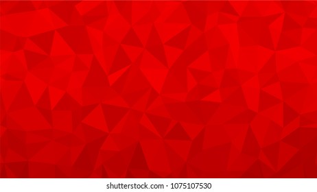 Red polygonal illustration background. Low poly style