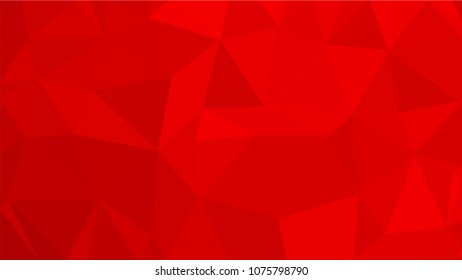 Red polygonal illustration background. Low poly style
