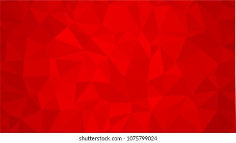 Red polygonal illustration background. Low poly style