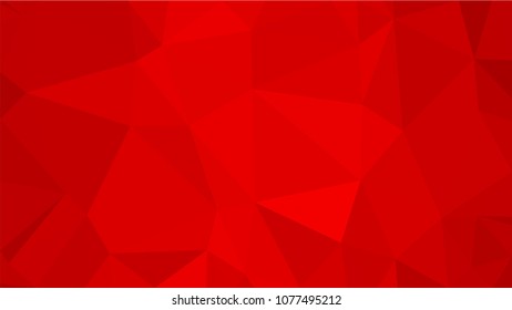 Red polygonal illustration background. Low poly style.