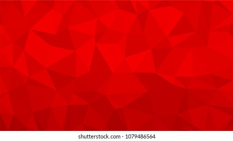 Red polygonal illustration background. Low poly style.