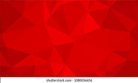 Red polygonal illustration background. Low poly style.