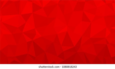 Red polygonal illustration background. Low poly style.