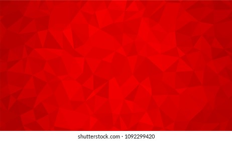 Red polygonal illustration background. Low poly style.
