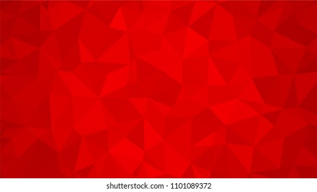 Red polygonal illustration background. Low poly style.