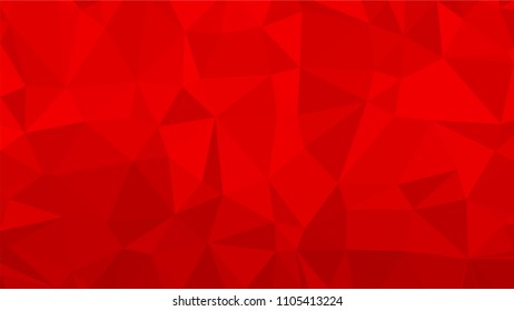Red polygonal illustration background. Low poly style.