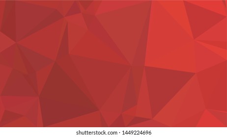 Red polygonal illustration background. Low poly style.