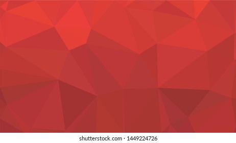 Red polygonal illustration background. Low poly style.