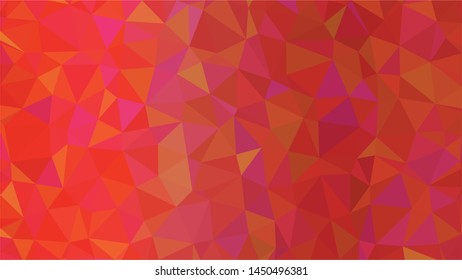 Red polygonal illustration background. Low poly style.
