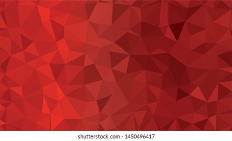 Red polygonal illustration background. Low poly style.
