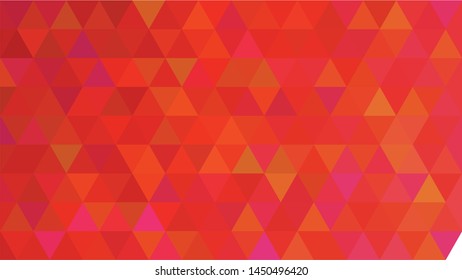 Red polygonal illustration background. Low poly style.