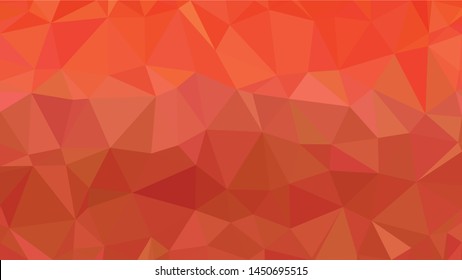 Red polygonal illustration background. Low poly style.